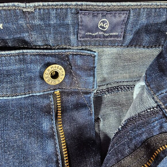 AG Adriano Goldschmied The Farrah Skinny High-Rise Jeans Size 32R 32x29 Dark - Picture 3 of 9